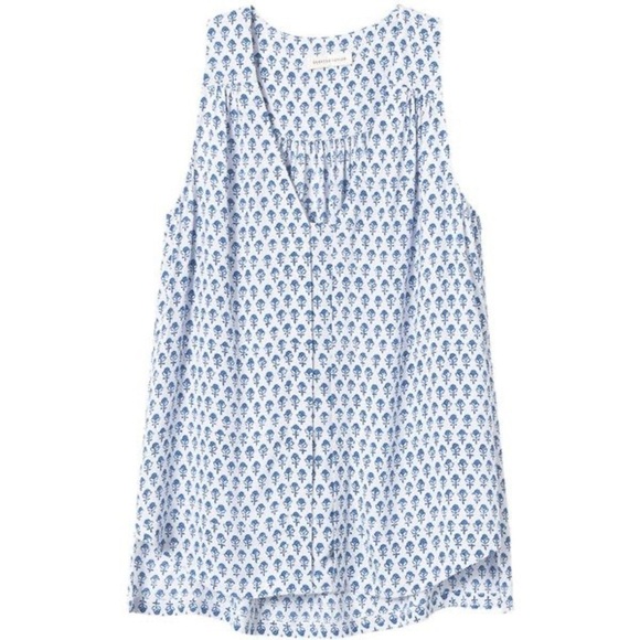 Rebecca Taylor Tops - Rebecca Taylor Exclusive blue and white floral blouse women’s size 0